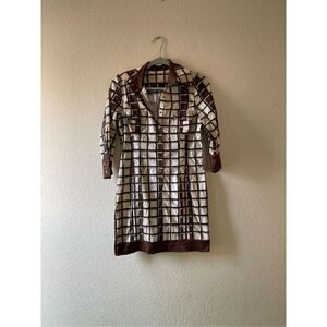 Bebe Y2k retro‎ style size medium shift shirt dress